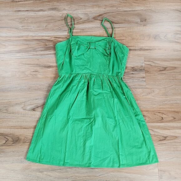 🔺️Flying Tomato Green Spaghetti Strap Sundress w/Bow Medium - Picture 1 of 10